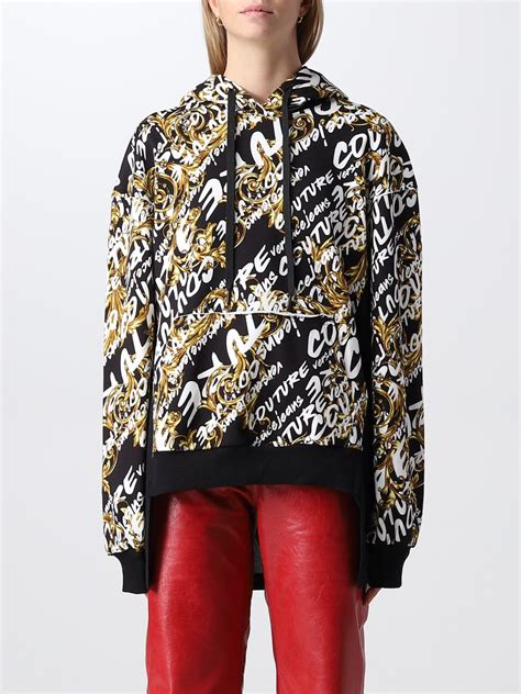felpa versace con cerniera
